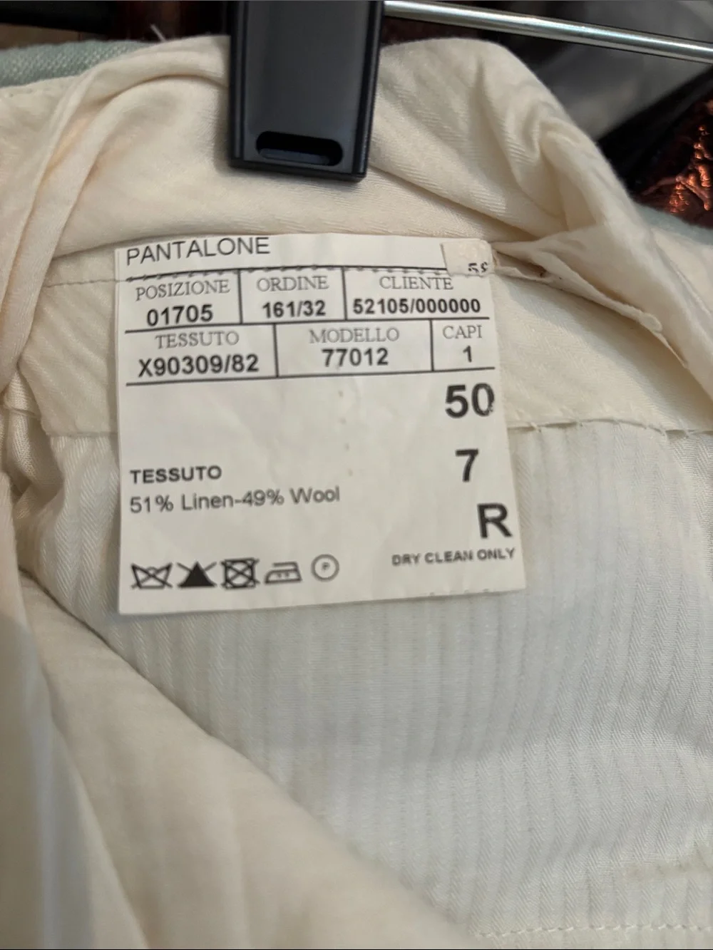 Canali Light Green Dress Pants